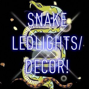 ‼️LEDLIGHTS/GlowInTheDark SnakeDecor!‼️